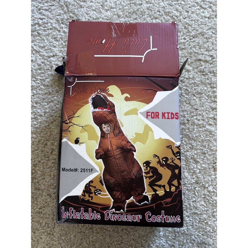 Inflatable Dinosaur Halloween Costume Kids *NEEDS BATTERY PACK*